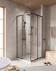 Душевой уголок CEZARES RELAX-304-A-2-90-C-GM профиль вороненая сталь, стекло прозрачное 90x90 см