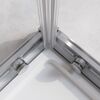 Душевой уголок CEZARES RELAX-304-A-2-90-C-CR профиль хром, стекло прозрачное 90x90 см