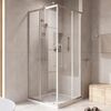 Душевой уголок CEZARES RELAX-304-A-2-100-C-CR профиль хром, стекло прозрачное 100x100 см