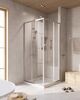 Душевой уголок CEZARES RELAX-304-A-2-100-C-CR профиль хром, стекло прозрачное 100x100 см