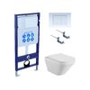 Set AQUATEK ЛИРА (рама AQUATEK Standard INS-0000012 с звукоиз.прокладкой+крепеж KKI-0000002+кнопкаKDI-0000009+унитаз ЛИРА AQ1155-00 с крышкой-сиденьем
