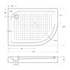 Акриловый поддон BelBagno TRAY-BB-RH-100/80-550-15-W-L