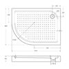 Акриловый поддон BelBagno TRAY-BB-RH-100/80-550-15-W-R