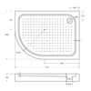 Акриловый поддон BelBagno TRAY-BB-RH-120/80-550-15-W-R