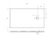 Душевой поддон из искусственного мрамора в комплекте с сифоном BelBagno UNO TRAY-MR-UNO-AH-160/90-35-W-CR