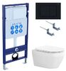 Set AQUATEK ЛЕЯ (рама AQUATEK Standard INS-0000012 с звукоиз.прокладкой+крепеж KKI-0000002+кнопкаKDI-0000012+унитаз ЛЕЯ AQ1199-00 с крышкой-сиденьем