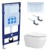 Set AQUATEK ЛЕЯ (рама AQUATEK Standard INS-0000012 с звукоиз.прокладкой+крепеж KKI-0000002+кнопкаKDI-0000009+унитаз ЛЕЯ AQ1199-00 с крышкой-сиденьем
