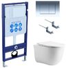Set AQUATEK КЛАССИК cm (рама AQUATEK Standard INS-0000012 с звукоиз.прокладкой+крепеж KKI-0000002+кнопкаKDI-0000010+унитаз КЛАССИК AQ1112-00 с крышкой
