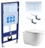 Set AQUATEK КЛАССИК cm (рама AQUATEK Standard INS-0000012 с звукоиз.прокладкой+крепеж KKI-0000002+кнопкаKDI-0000009+унитаз КЛАССИК AQ1112-00 с крышкой