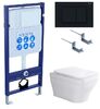 Set AQUATEK АМАДЕО cm (рама AQUATEK Standard INS-0000012 с звукоиз.прокладкой+крепеж KKI-0000002+кнопкаKDI-0000012+унитаз АМАДЕО AQ1180-00 с крышкой