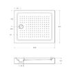 Душевой поддон Cezares AH 100x80 сифон в комплекте