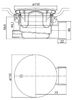 Душевой поддон Cezares TRAY-A-RH-100/80-550-15-W-R 100х80 см сифон в комплекте