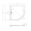 Душевой поддон Cezares TRAY-AS-R-90-30-NERO 90х90 см