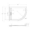 Душевой поддон Cezares TRAY-AS-RH-100/80-30-W-L 100х80 см