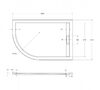 Душевой поддон Cezares TRAY-AS-RH-120/80-30-W-R 120х80 см
