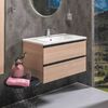 Тумба под раковину Boheme Armadi Art Capolda 85 849-085-LW подвесная Light Wood