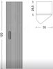 Шкаф пенал Boheme Armadi Art Vallessi Avantgarde Linea 845-BCR подвесной Черный Хром