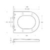 BB051-2SC	Сиденье дюропласт Cezares, soft close, металлическое крепление