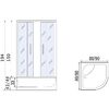 Душевой уголок River Don 80x80 MT 10000008302 с поддоном