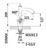 Смеситель Ganzer Constantin GZ 09013 для раковины