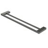 Полотенцедержатель двойной CEZARES SLIDER-THD-60-GM Оружейная сталь