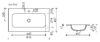 Раковина Ceramicanova прямоугольный Element 810*457*137мм