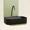 Раковина Ceramicanova прямоугольная (цвет Черный Матовый) Element 605*380*122мм