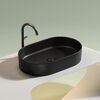 Раковина Ceramicanova овальная (цвет Черный Матовый) Element 608*385*122мм