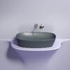 Раковина Ceramicanova овальная (цвет Темный Антрацит Матовый) Element 600*380*138мм