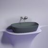 Раковина Ceramicanova овальная (цвет Темный Антрацит Матовый) Element 600*380*138мм