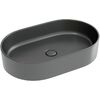 Раковина Ceramicanova овальная (цвет Темный Антрацит Матовый) Element 608*385*122мм