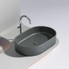 Раковина Ceramicanova овальная (цвет Темный Антрацит Матовый) Element 608*385*122мм