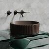 Раковина Ceramicanova круглая (цвет Темно-Коричневый Матовый) 360*360*115мм