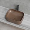 Раковина Ceramicanova прямоугольная (цвет Темно-Коричневый Матовый) Element 505*380*150мм