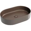 Раковина Ceramicanova овальная (цвет Темно-Коричневый Матовый) Element 608*385*122мм