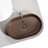 Раковина Ceramicanova овальная (цвет Темно-Коричневый Матовый) Element 608*385*122мм