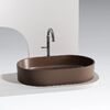 Раковина Ceramicanova овальная (цвет Темно-Коричневый Матовый) Element 608*385*122мм