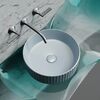 Раковина Ceramicanova круглая (цвет Серо-Голубой Матовый) Element 360*360*115мм