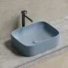 Раковина Ceramicanova прямоугольная (цвет Серо-Голубой Матовый) Element 505*380*150мм