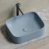 Раковина Ceramicanova прямоугольная (цвет Серо-Голубой Матовый) Element 505*380*150мм