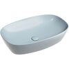 Раковина Ceramicanova овальная (цвет Серо-Голубой Матовый) Element 600*380*138мм
