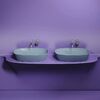 Раковина Ceramicanova овальная (цвет Серо-Голубой Матовый) Element 600*380*138мм