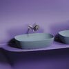 Раковина Ceramicanova овальная (цвет Серо-Голубой Матовый) Element 600*380*138мм