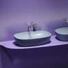 Раковина Ceramicanova овальная (цвет Серо-Голубой Матовый) Element 600*380*138мм