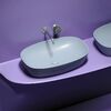 Раковина Ceramicanova овальная (цвет Серо-Голубой Матовый) Element 600*380*138мм