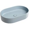 Раковина Ceramicanova овальная (цвет Серо-Голубой Матовый) Element 608*385*122мм