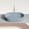 Раковина Ceramicanova овальная (цвет Серо-Голубой Матовый) Element 608*385*122мм