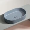 Раковина Ceramicanova овальная (цвет Серо-Голубой Матовый) Element 608*385*122мм