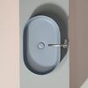 Раковина Ceramicanova овальная (цвет Серо-Голубой Матовый) Element 608*385*122мм