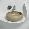 Раковина Ceramicanova круглая (цвет Капучино Матовый) Element 360*360*120мм